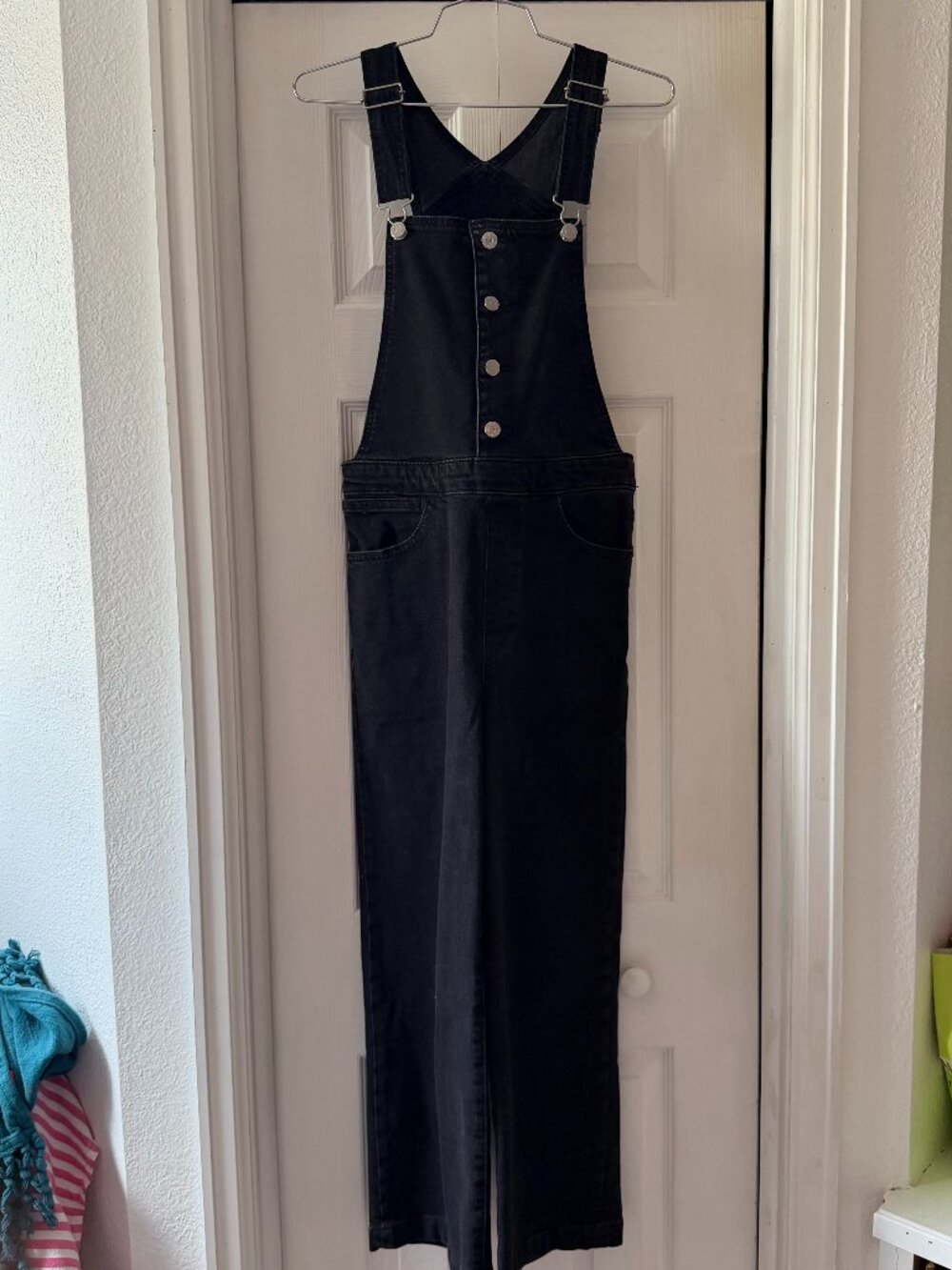 Levi's Black Denim Overalls